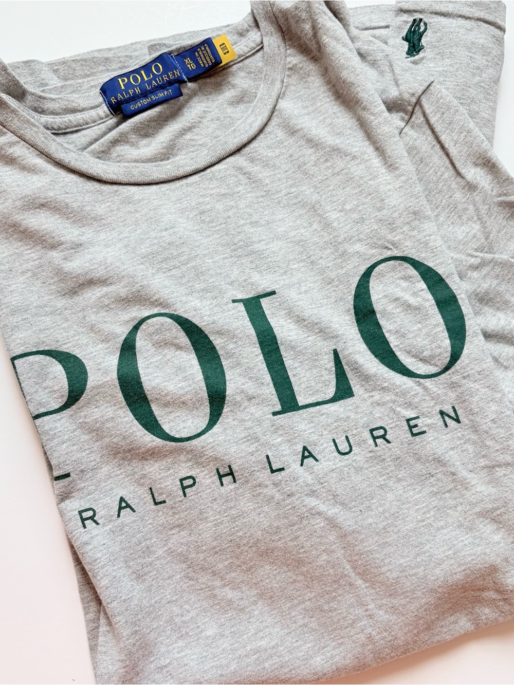 Polo by Ralph Lauren Gray Logo Pocker T-Shirt